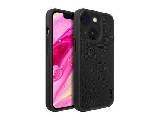 LAUT Urban Protect Cordura - beskyttelsesdeksel for iPhone 14 Plus kompatibel med MagSafe (svart)