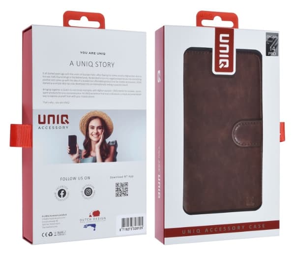 UNIQ Fodral iPhone 14 Pro Mocha Mousse Brun 9 Kortfack