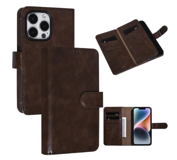 UNIQ Fodral iPhone 14 Pro Mocha Mousse Brun 9 Kortfack