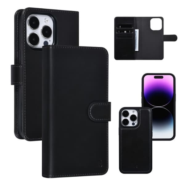 UNIQ Fodral iPhone 14 Pro med Löstagbart Skal Svart