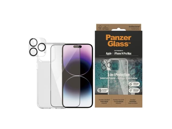PanzerGlass - Beskyttelsespakke - bakdeksel for mobiltelefon - 100 % resirkulert termoplastisk polyuretan (TPU), polykarbonat, polymetylmetakrylat (P