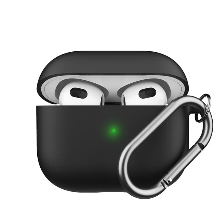 PodSkinz Airpods 3 Skal HyBridShell Series Keychain - Svart