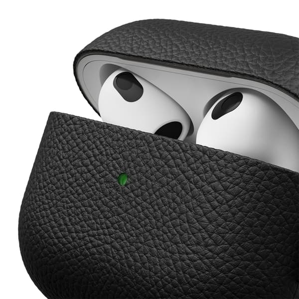 PodSkinz Airpods 3 Skal Artisan Series Läder - Svart