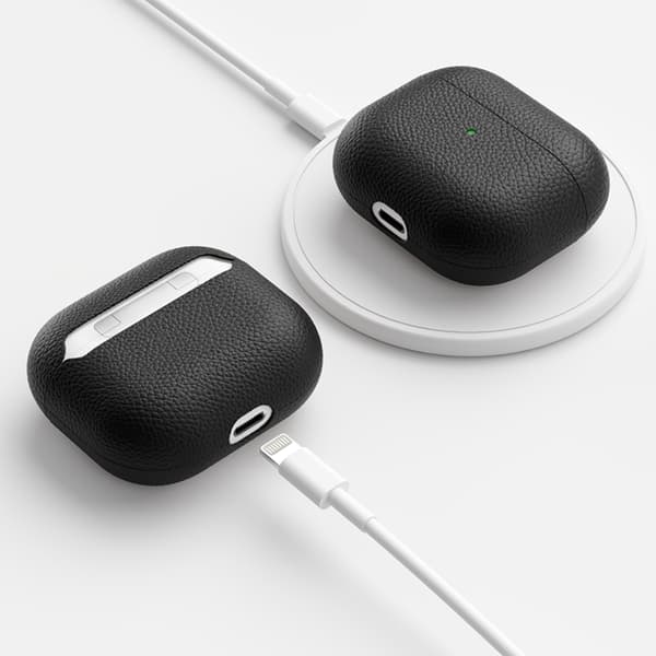 PodSkinz Airpods 3 Skal Artisan Series Läder - Svart
