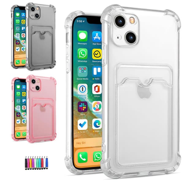 Beskyt din iPhone 14 - Covers & Kortholder Grey