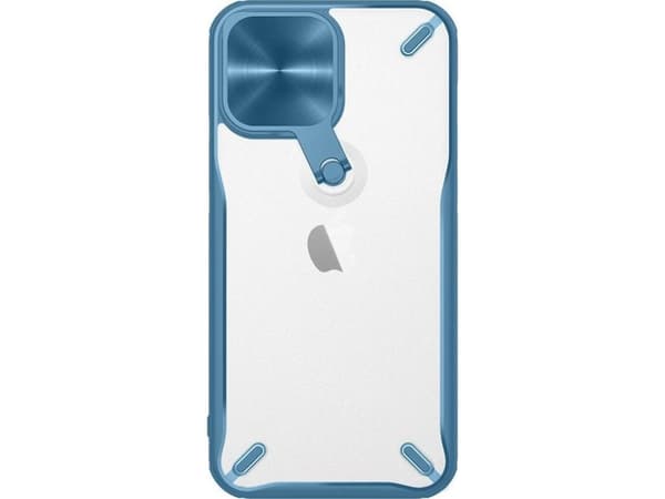 Nillkin Nillkin Nillkin Cyclops Case kestävä kotelo, jossa on kamerasuoja ja taitettava jalusta iPhone 13 Pro sininen