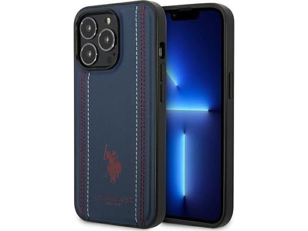 Deksel Us Polo Assn US Polo USHCP14LPSO3 iPhone 14 Pro 6.1 hvit Tricolor avtrykk