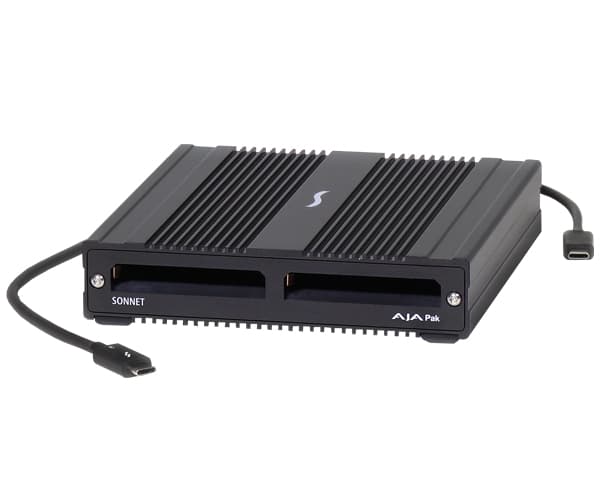 Sonnet SF3 Series - AJA PAK Media Pro, Svart, 1030 Mbit/s, Apple M1 and M2 Series Intel Macs, PCI Express, 1 styck, PCIe, Thunderbolt