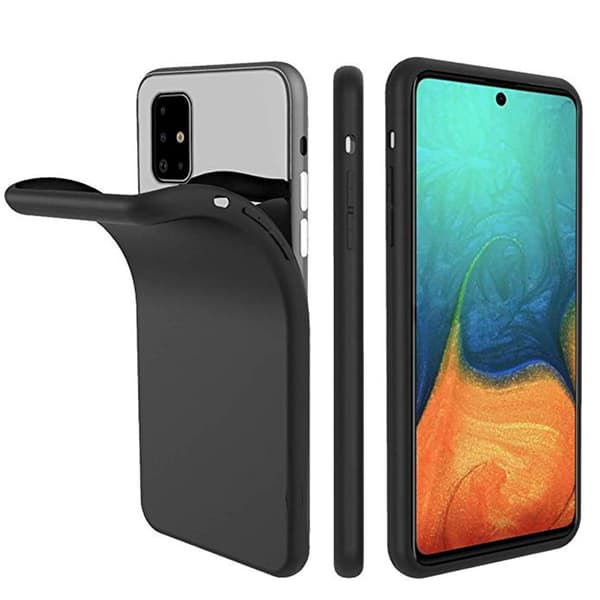 Samsung Galaxy A71 - Mattbehandlat Tunt Skal & Skärmskydd