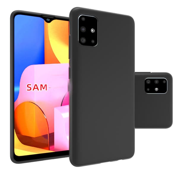 Samsung Galaxy A71 - Mattbehandlat Tunt Skal & Skärmskydd