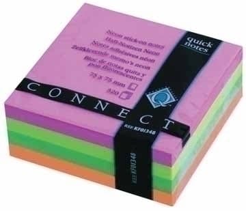 Q-Connect Selvklebende kube Q-CONNECT Brilliant, 76x76mm, 1x320 kort, neon