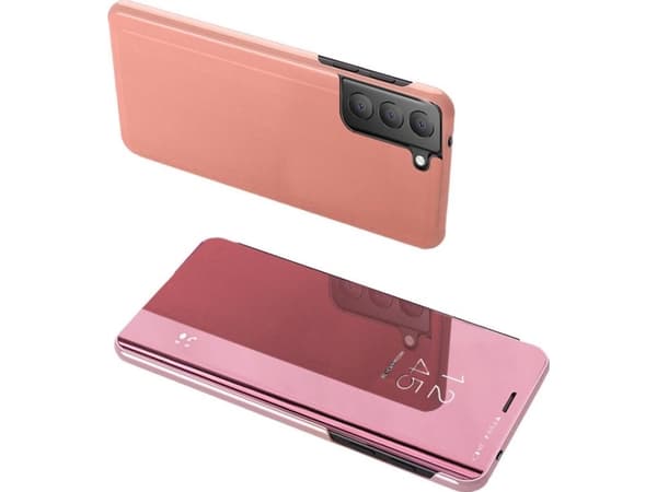 Hurtel Clear View Case flipfodral LG K62 / K52 / K42 rosa