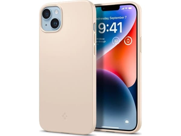 Spigen ACS04778, Suojus, Apple, iPhone 14 Plus, 17 cm (6.7"), Beige