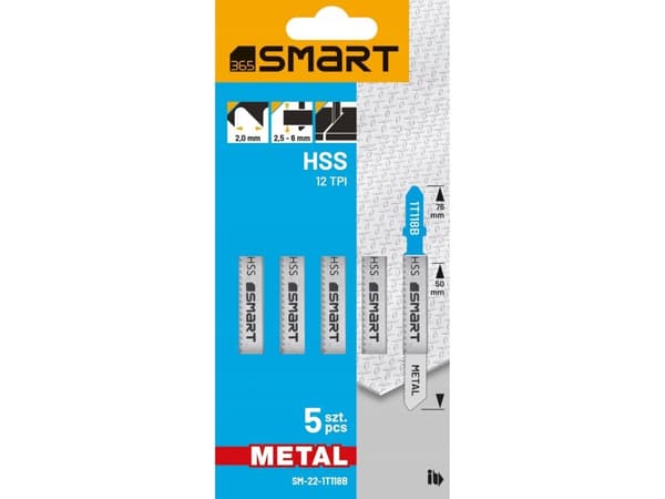 jiggsågblad 12tpi hss metall /5pcs/