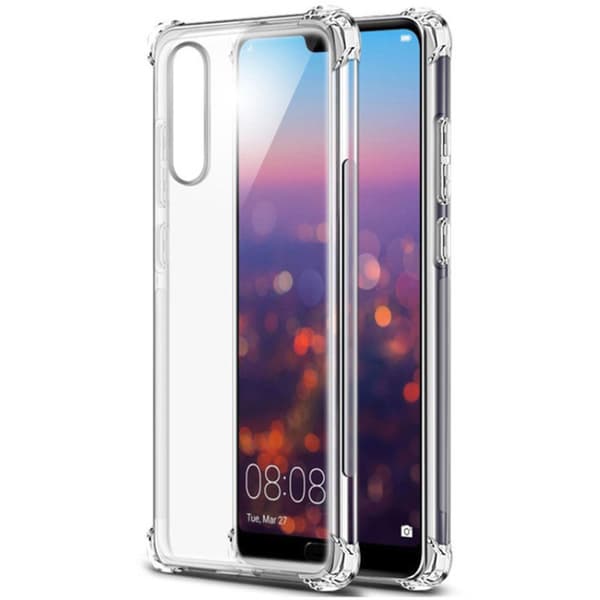 Huawei P30 - Stötdämpande Silikonskal med Skärmskydd