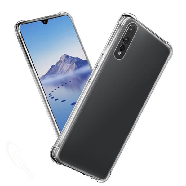Huawei P30 - Stötdämpande Silikonskal med Skärmskydd