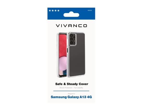 Vivanco Safe and Steady, Etui, Samsung, Galaxy A13 4G, 16,8 cm (6.6"), Gjennomsiktig