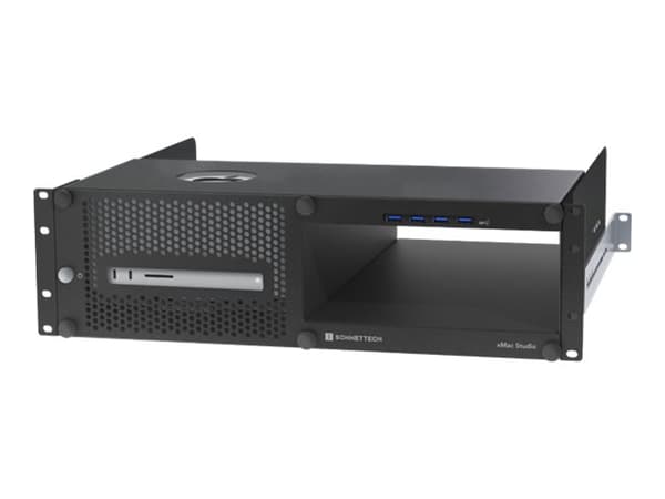 Sonnet xMac Studio - Rackmonteringschassi - with no expansion module - med 4-ports USB-hubb - 3U Svart