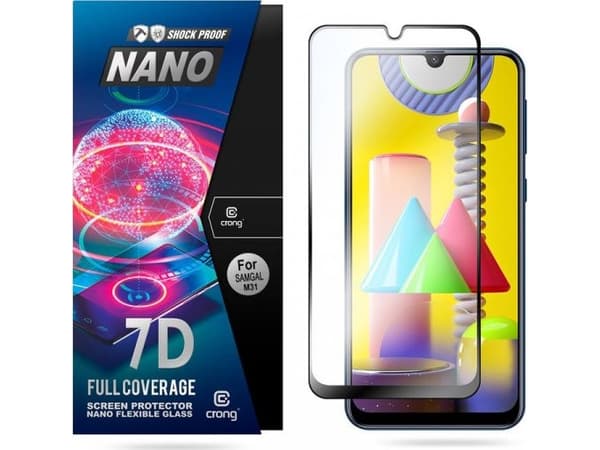 Crong Crong 7D Nano Flexible Glass - 9H hybrid glass for the entire screen of the Samsung Galaxy M31