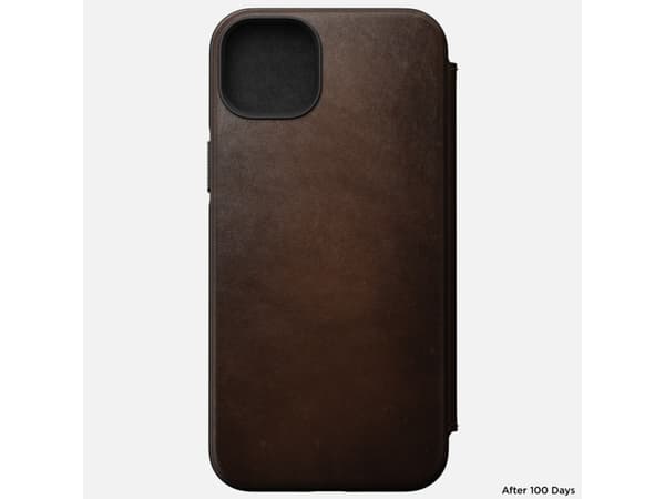 Nomad Folio Modern, Folio-kotelo, Apple, iPhone 14 Max, 17 cm (6.7"), Ruskea
