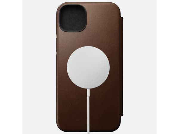 Nomad Folio Modern, Folio-kotelo, Apple, iPhone 14 Max, 17 cm (6.7"), Ruskea