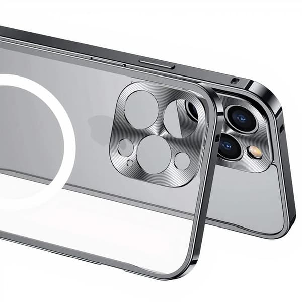 iPhone 14 Pro Skal Magsafe Metall Frame - Guld