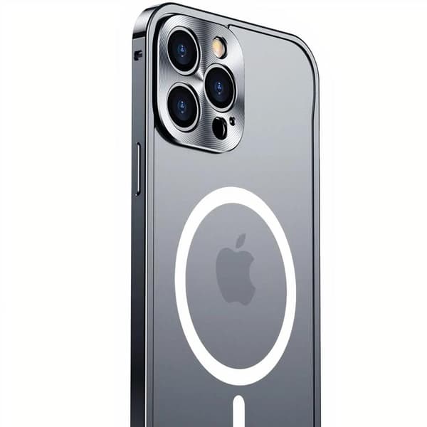 iPhone 14 Pro Skal Magsafe Metall Frame - Guld