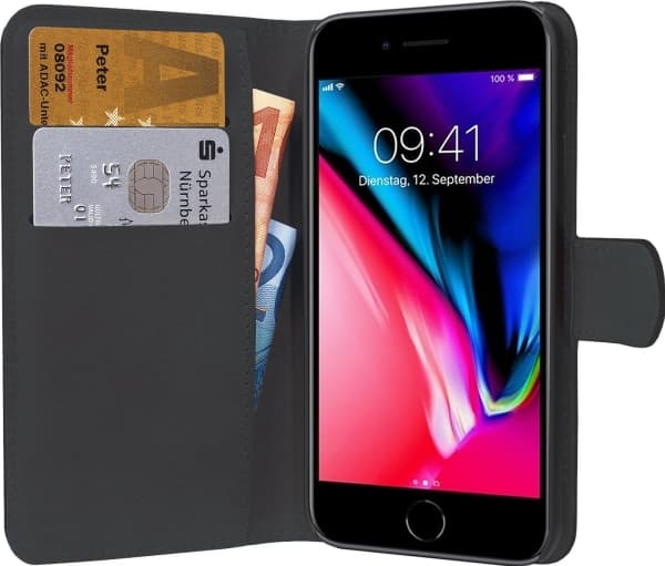 PEDEA 50160467, Etui, Apple, iPhone 7/8, 11,9 cm (4.7"), Sort