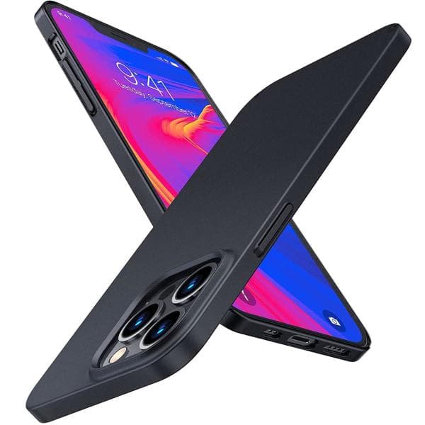 iPhone 14 Pro Max Ultratunt Stöttåligt Skal Gummibelagt Basic™