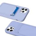 Miniatyrbillede 2 af 5: iPhone 14 Pro Silikonskal med Korthållare - Lila
