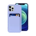 Miniatyrbillede 1 af 5: iPhone 14 Pro Silikonskal med Korthållare - Lila