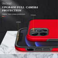 Miniatyrbillede 3 af 7: iPhone 14 Pro Fingerring Kickstand Hybrid Taske - Rød
