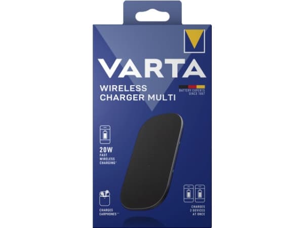 Varta - Trådløs ladepute - 20 watt - 3 A - PD