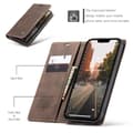 Miniatyrbillede 3 af 11: CASEME Retro tegnebog taske til iPhone 14 Pro - Mørkebrun