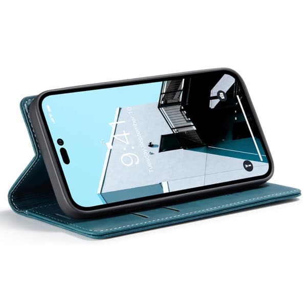 CASEME Lommebok-deksel iPhone 14 Pro - Blå