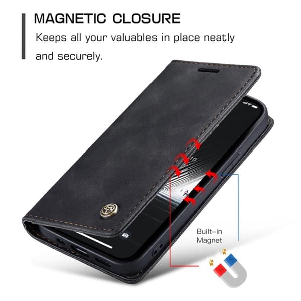 CASEME Plånboksfodral iPhone 14 Plus - Svart