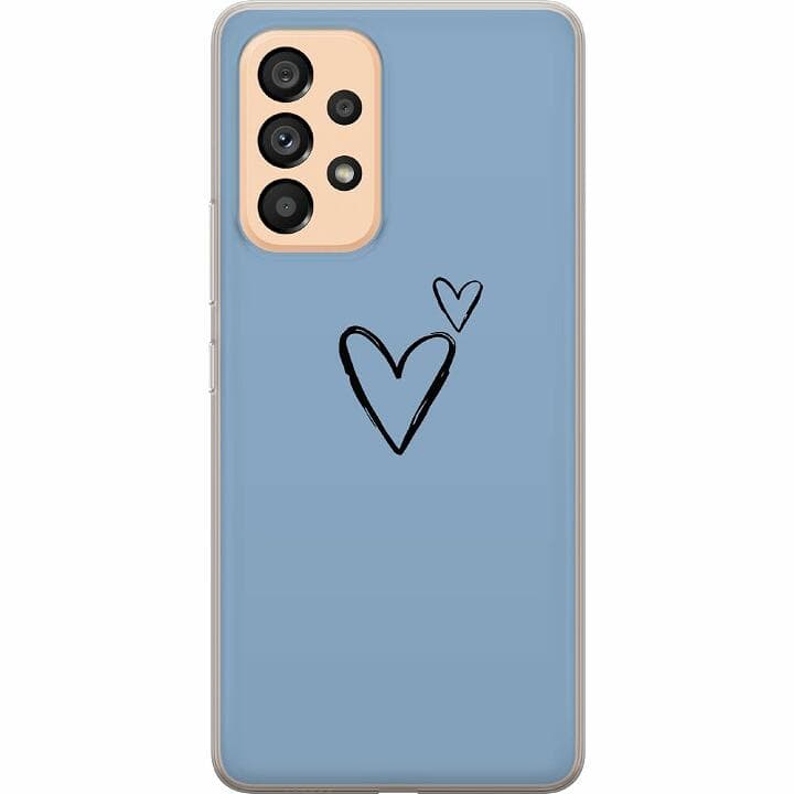 Samsung Galaxy A53 5G Genomskinligt Skal Hjärta