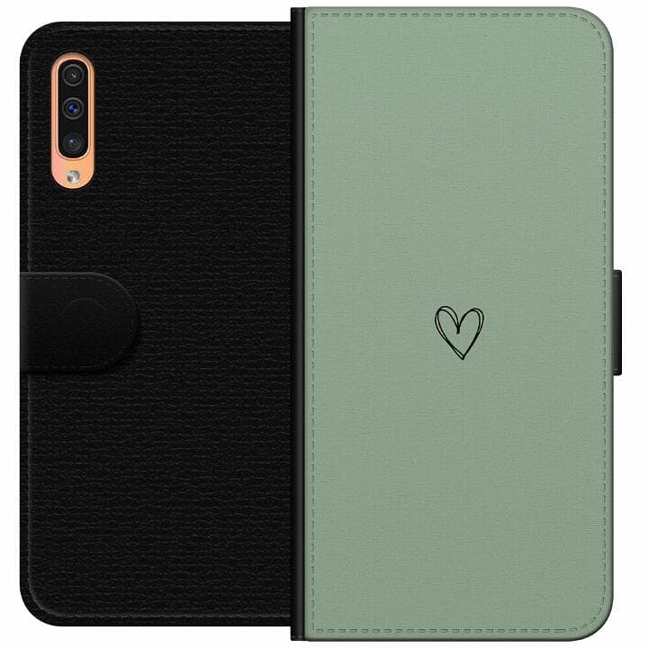 Samsung Galaxy A50 Plånboksfodral Hjärta
