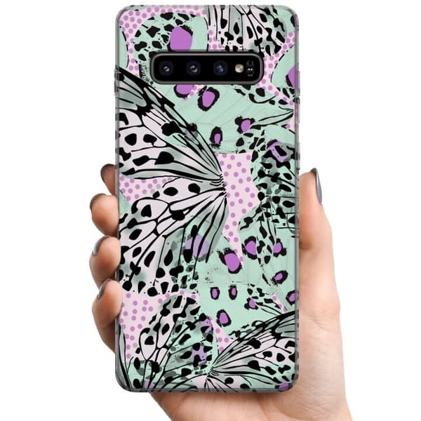 Samsung Galaxy S10+ TPU Mobilskal Leopard