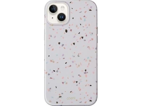 Kotelo UNIQ Coehl Terrazzo Apple iPhone 14 hiekka/hiekkakivi