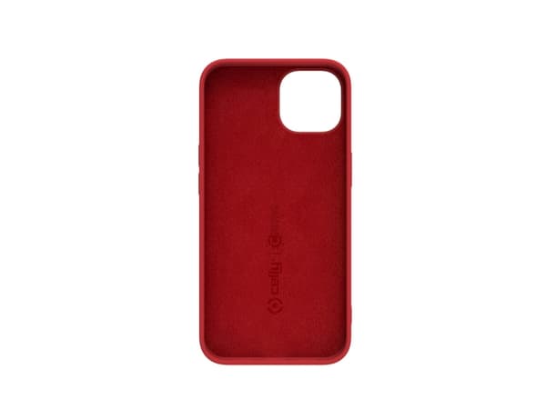 Celly Cromo - Baksidedeksel for mobiltelefon - termoplast-polyuretan (TPU), silikonbelegg - rød - for Apple iPhone 14