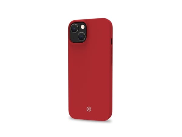 Celly Cromo - Baksidedeksel for mobiltelefon - termoplast-polyuretan (TPU), silikonbelegg - rød - for Apple iPhone 14