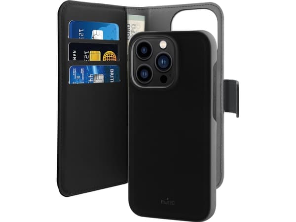 PURO PUROFOLIOMAGIP14PMBK, iPhone 14 Pro Max, Sort