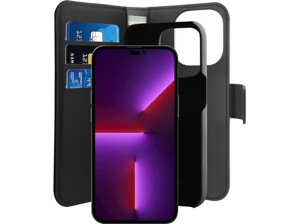 PURO PUROFOLIOMAGIP14PMBK, iPhone 14 Pro Max, Sort