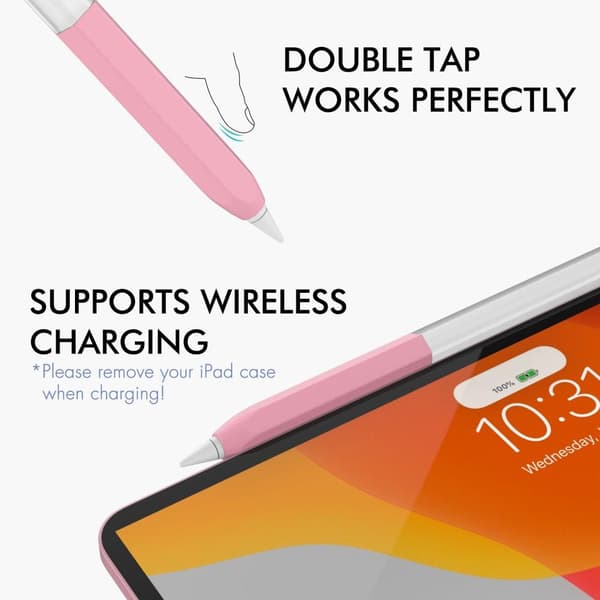 Apple Pencil (2nd Gen) AHASTYLE PT-LC05 Pen Cover Beskyttelseshylster - Sort