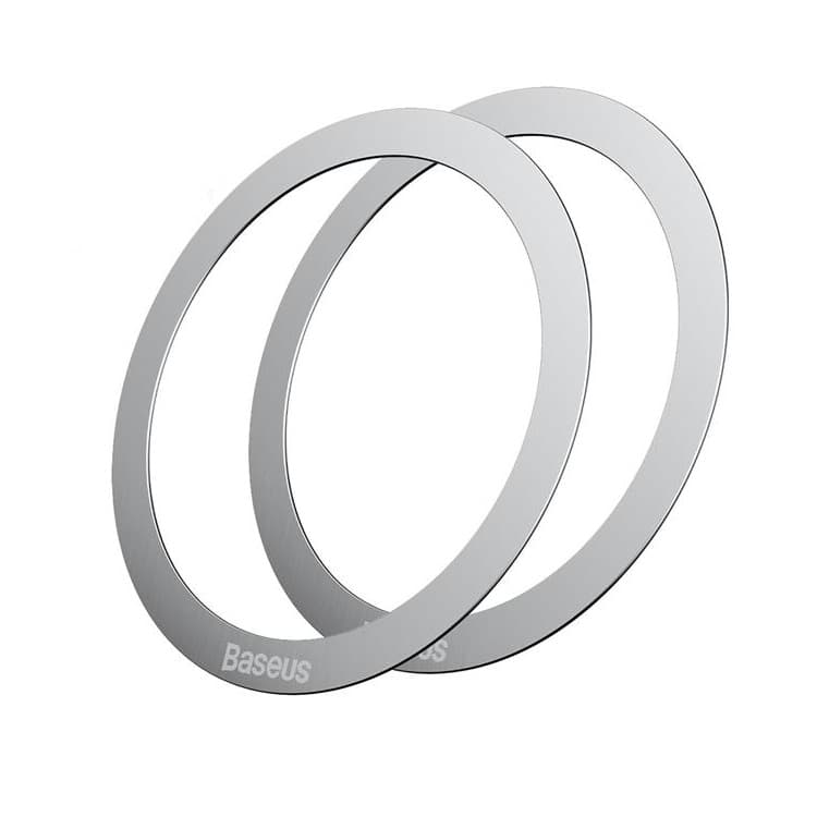 Baseus Halo MagSafe Magnetic Ring 2 Pcs - Silver
