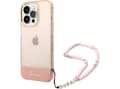 Pikkukuva 1 / 5: Guess Etui Guess GUHCP14LHGCOHP Apple iPhone 14 Pro różowy/pink hardcase Translucent Pearl Strap