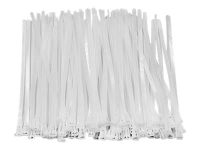 QOLTEC 52228 Reusable Self locking cable tie 7.2x200 mm Nylon UV White