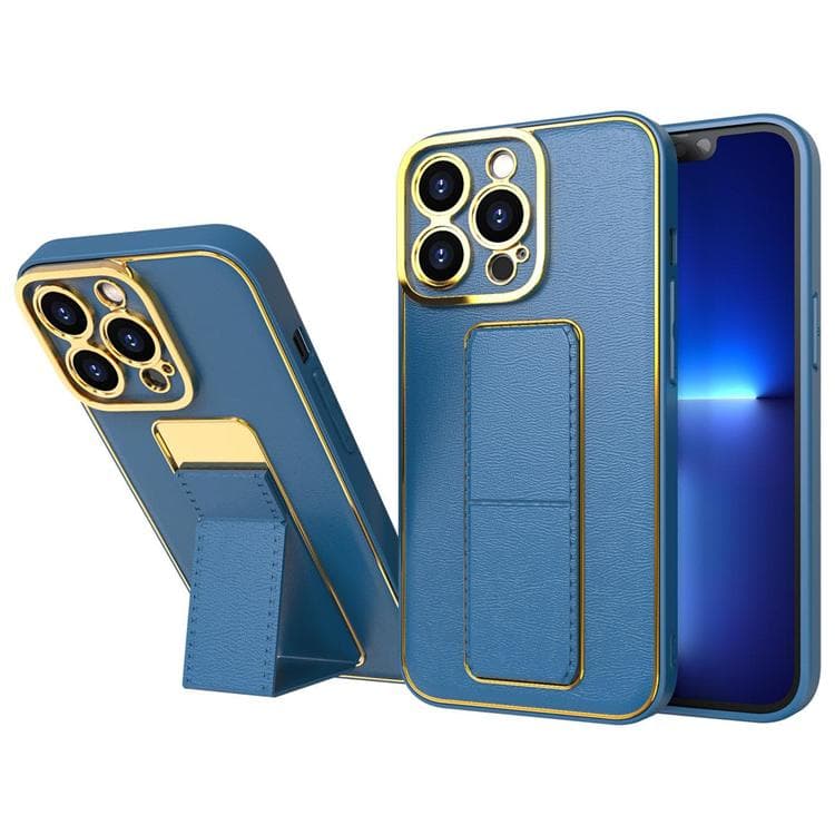 iPhone 12 Skal Kickstand - Blå