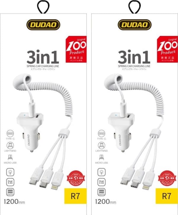 Laturi Dudao R7 2x USB-A 2.4 A (52186)